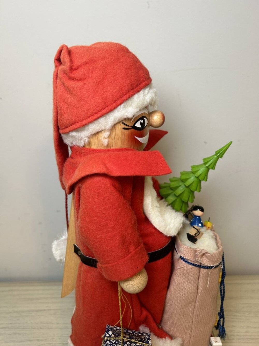 Steinbach Nutcracker Santa Claus 14" Tall Christmas Tree Bag Toys Vintage Gifts - Picture 15 of 16